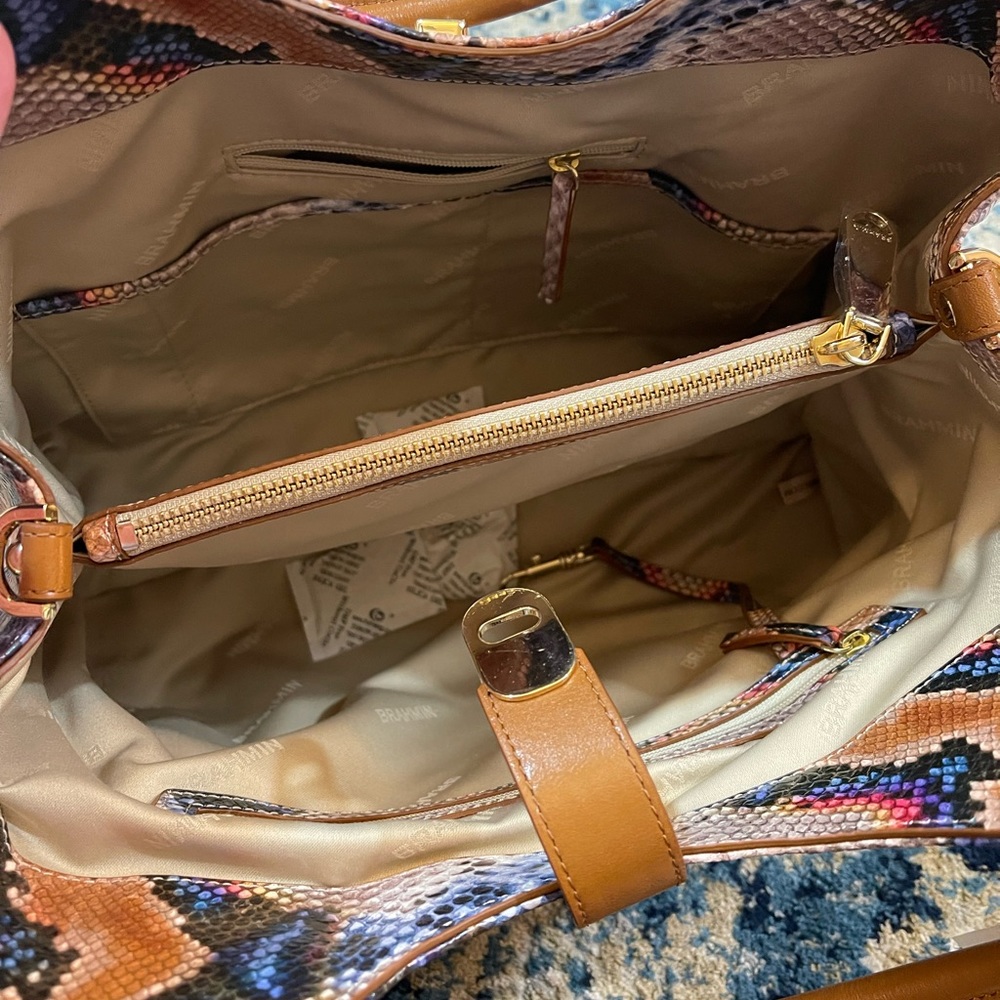 Brahmin Celia Satchel Handbag Multi Eliasson NWT - Picture 4 of 7
